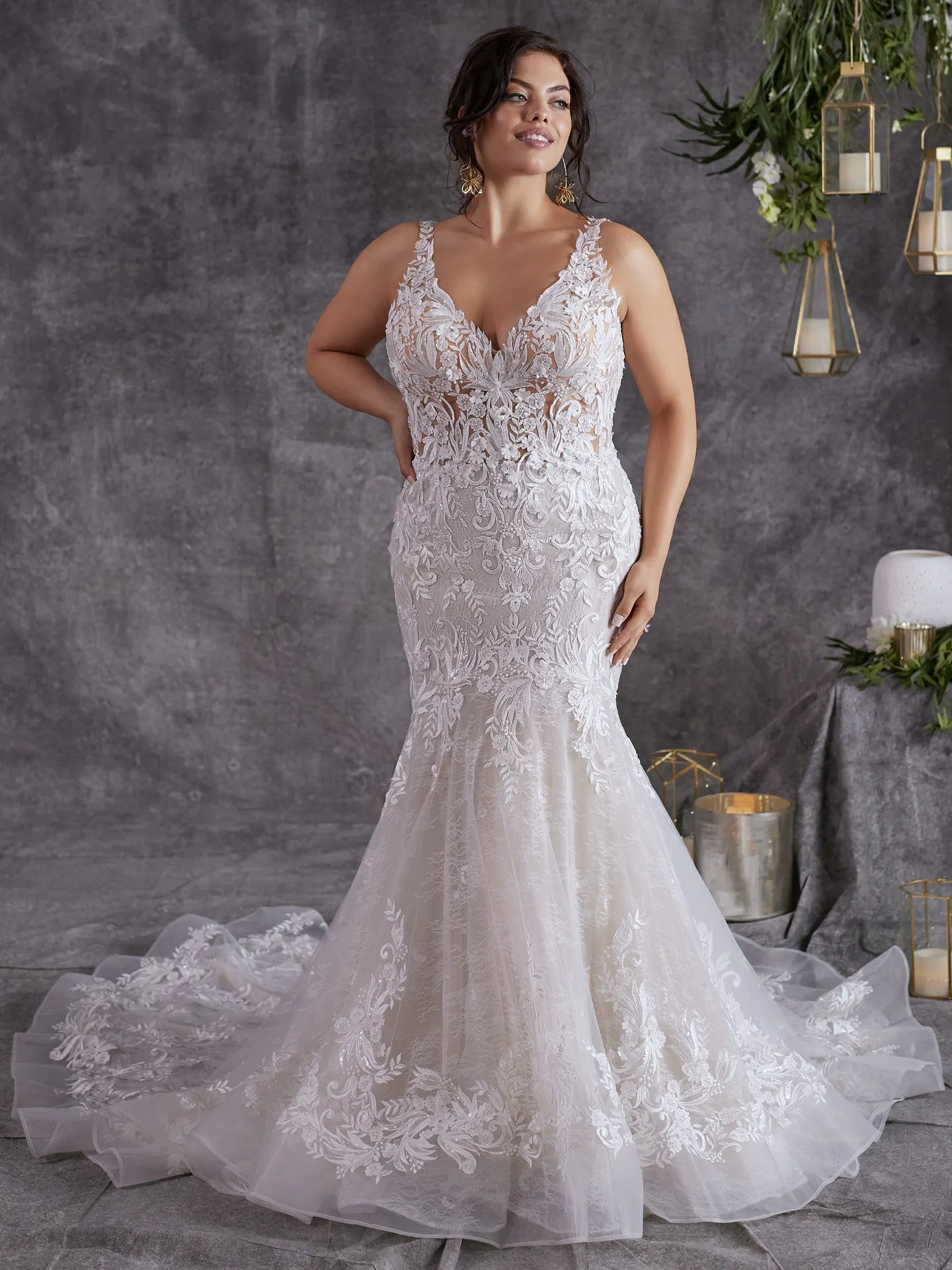 Sottero and Midgley Fit and Flare Wedding Gown Zander Lane 23SC140A02 alt50