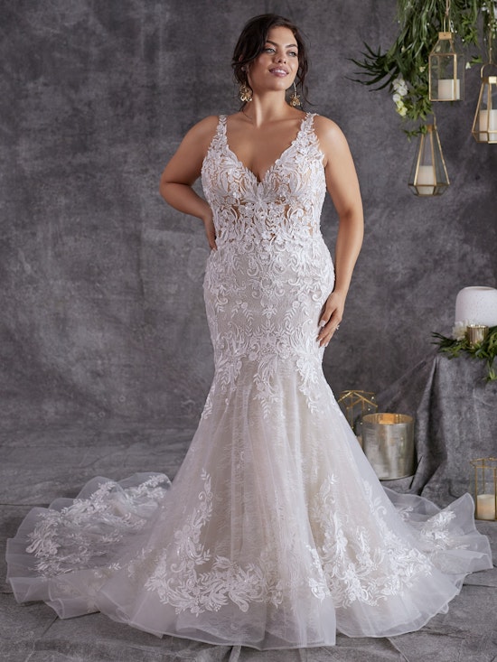 Sottero and Midgley Fit and Flare Wedding Gown Zander Lane 23SC140A02 alt50