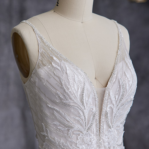 Luella Backless Art Deco Wedding Gown