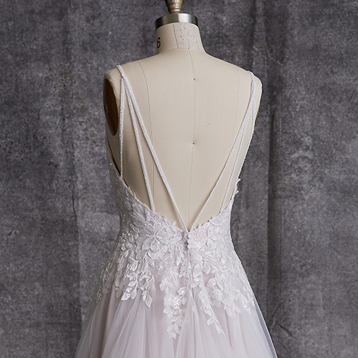 Cassidy Floral A line Wedding Dress Rebecca Ingram