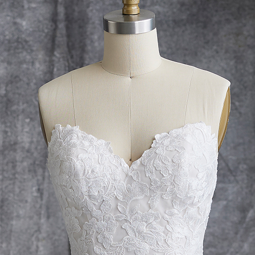 Helen Strapless Lace Bridal Dress | Rebecca Ingram