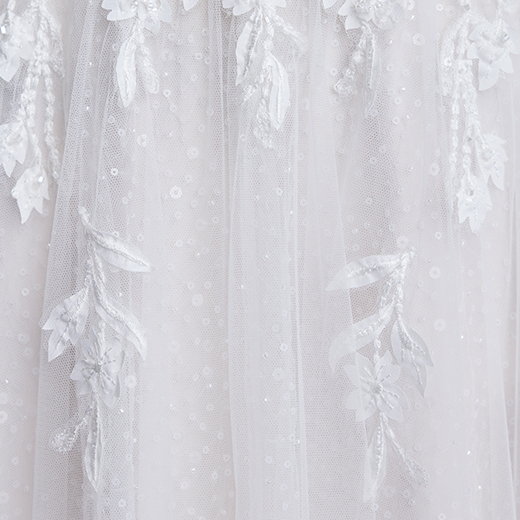 Terra 3D Beaded V-Neck Bridal Gown | Maggie Sottero