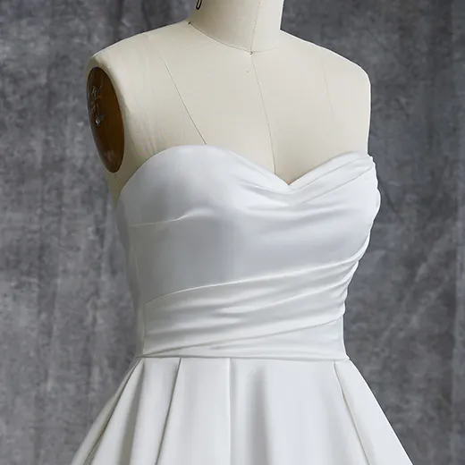 Maggie Sottero Anniston Marie satin ballgown front view