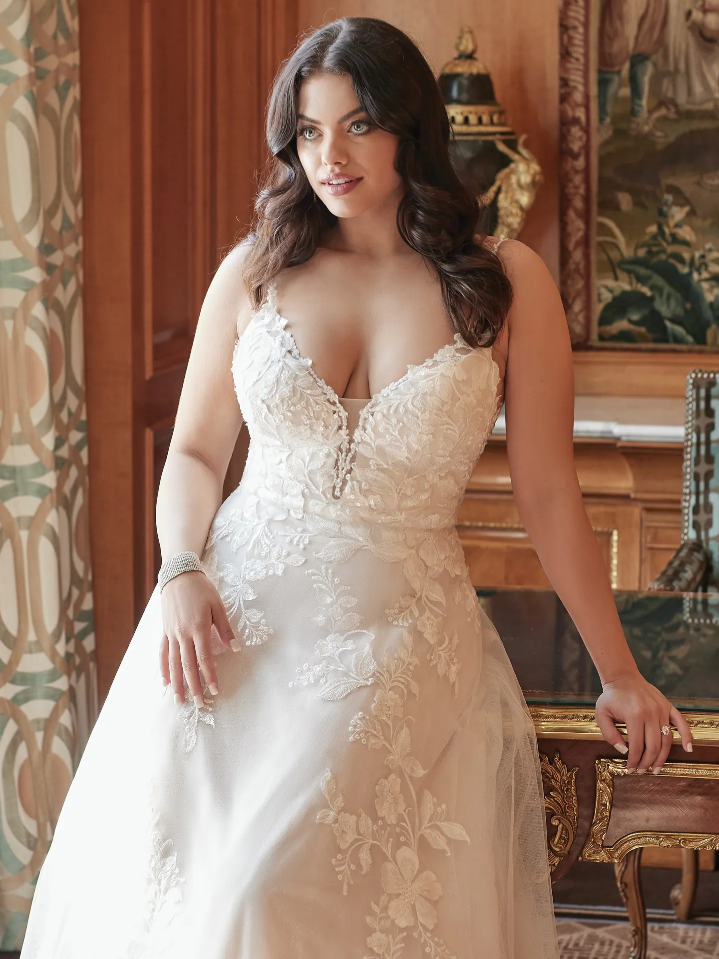 Rebecca Ingram A-Line-Wedding-Dress Ellen 21RC393 Alt1