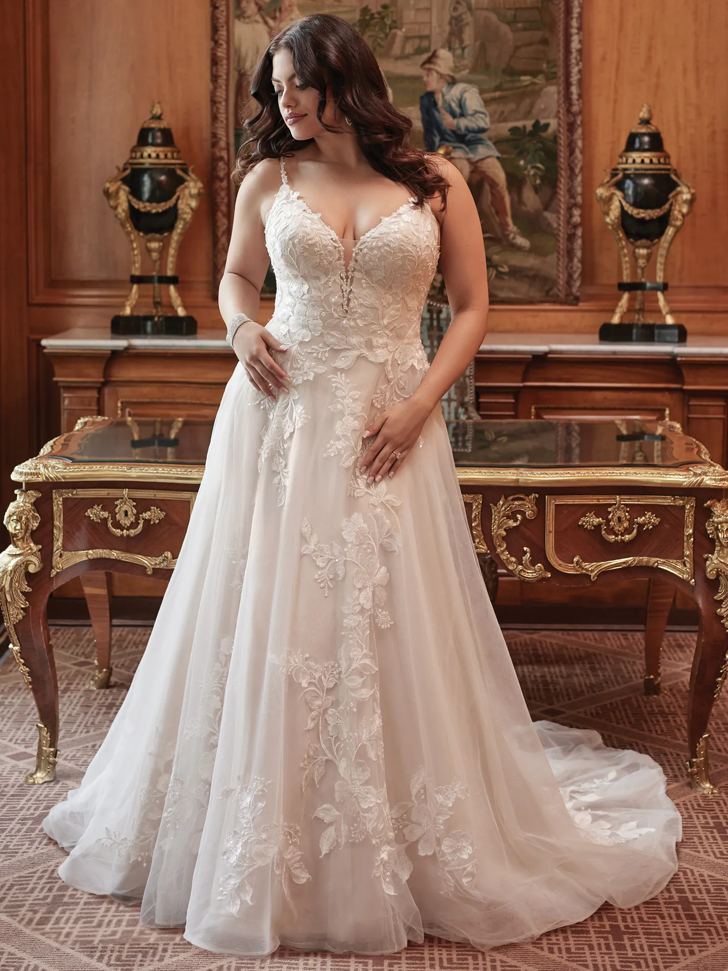 Rebecca Ingram A-Line-Wedding-Dress Ellen 21RC393 Alt2