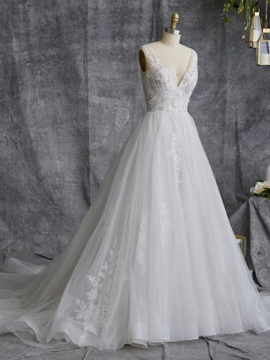 Teona Ruched Tulle And Lace Wedding Gown | Maggie Sottero