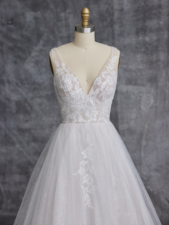 Teona Ruched Tulle And Lace Wedding Gown | Maggie Sottero