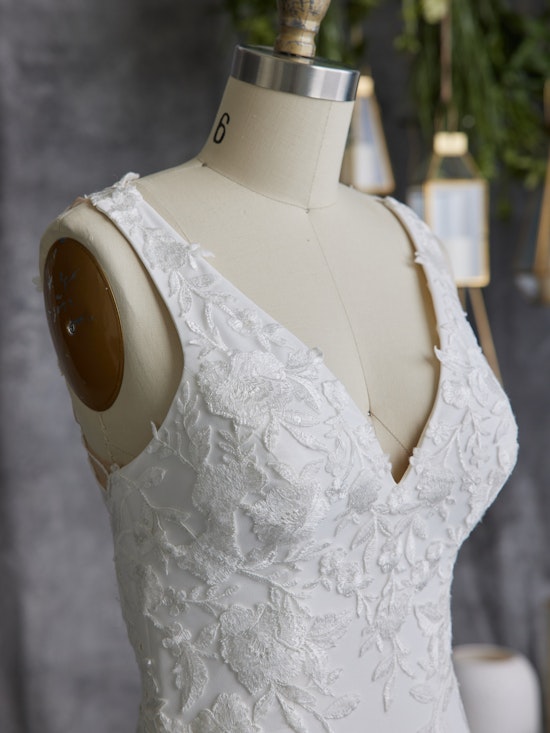 Trezelle Keyhole Back Crepe Wedding Dress | Maggie Sottero