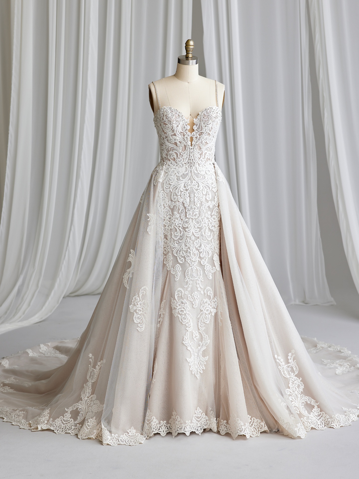 Fiona Sparkly Lace Fit-And-Flare Bridal Dress | Maggie Sottero