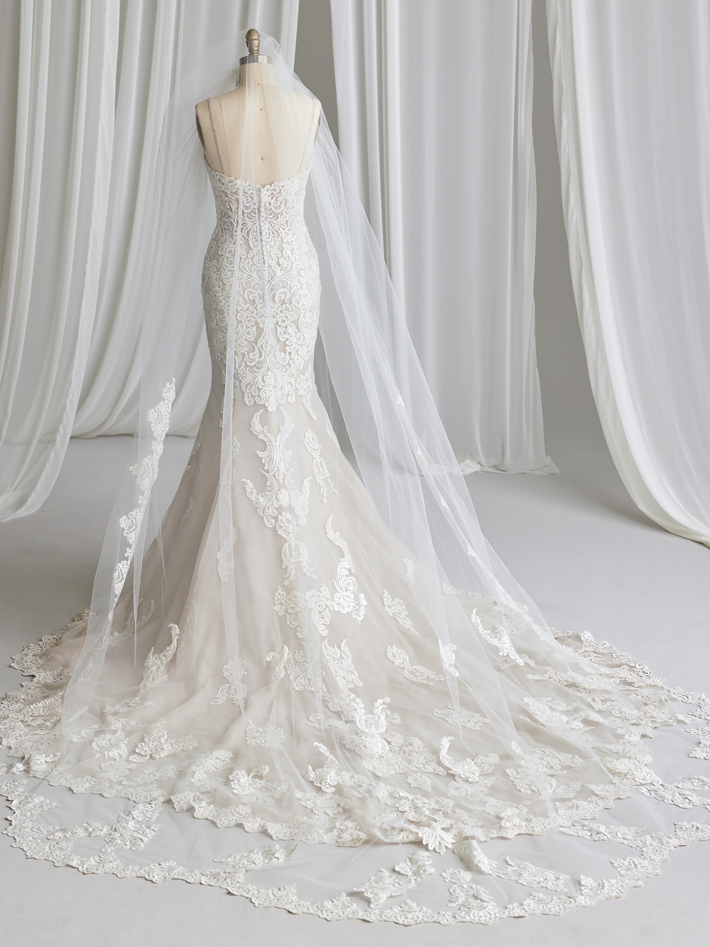 Fiona Sparkly Lace Fit-And-Flare Bridal Dress | Maggie Sottero