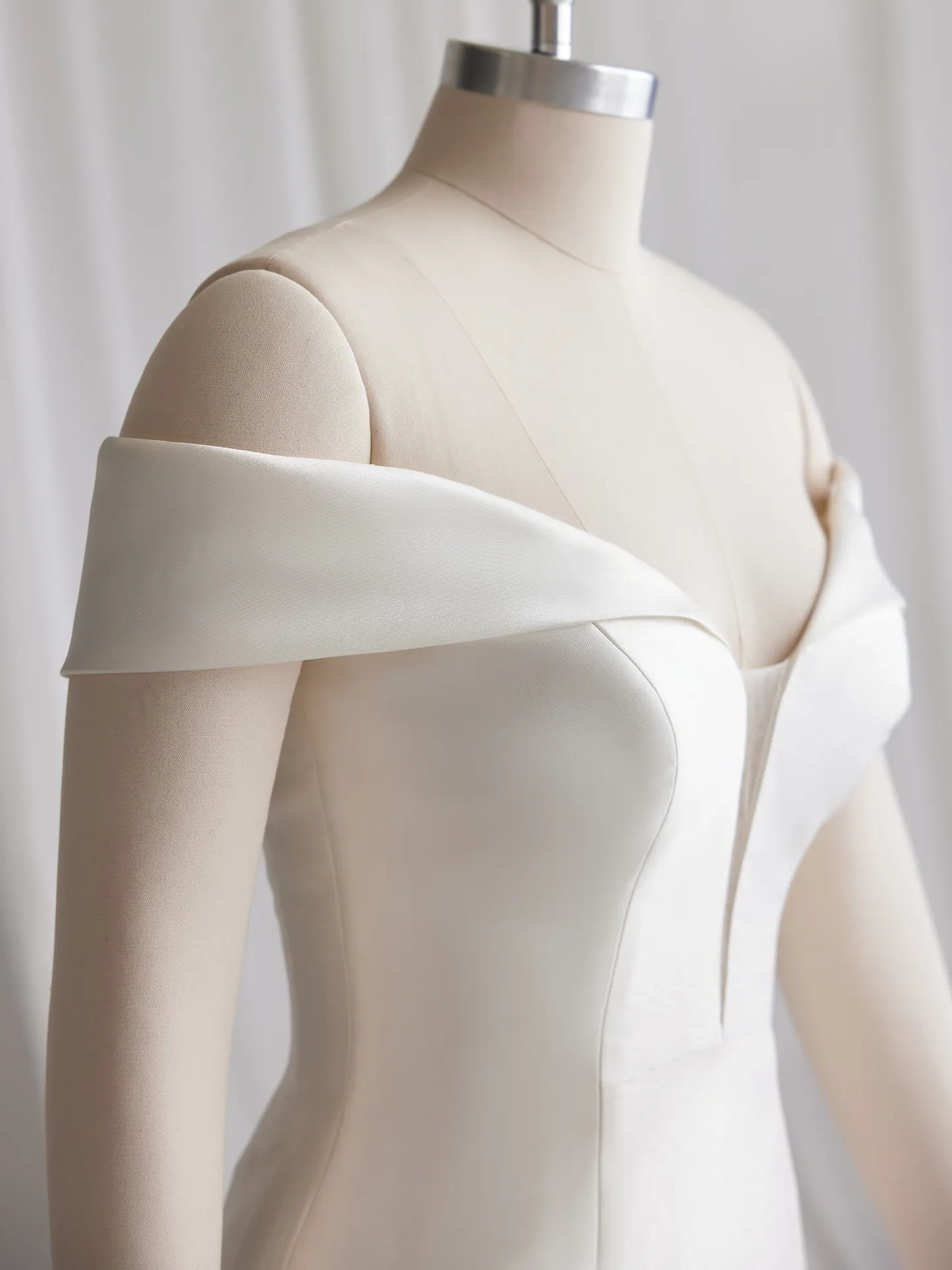 Rebecca Ingram off-the-shoulder fit-and-flare dress side view