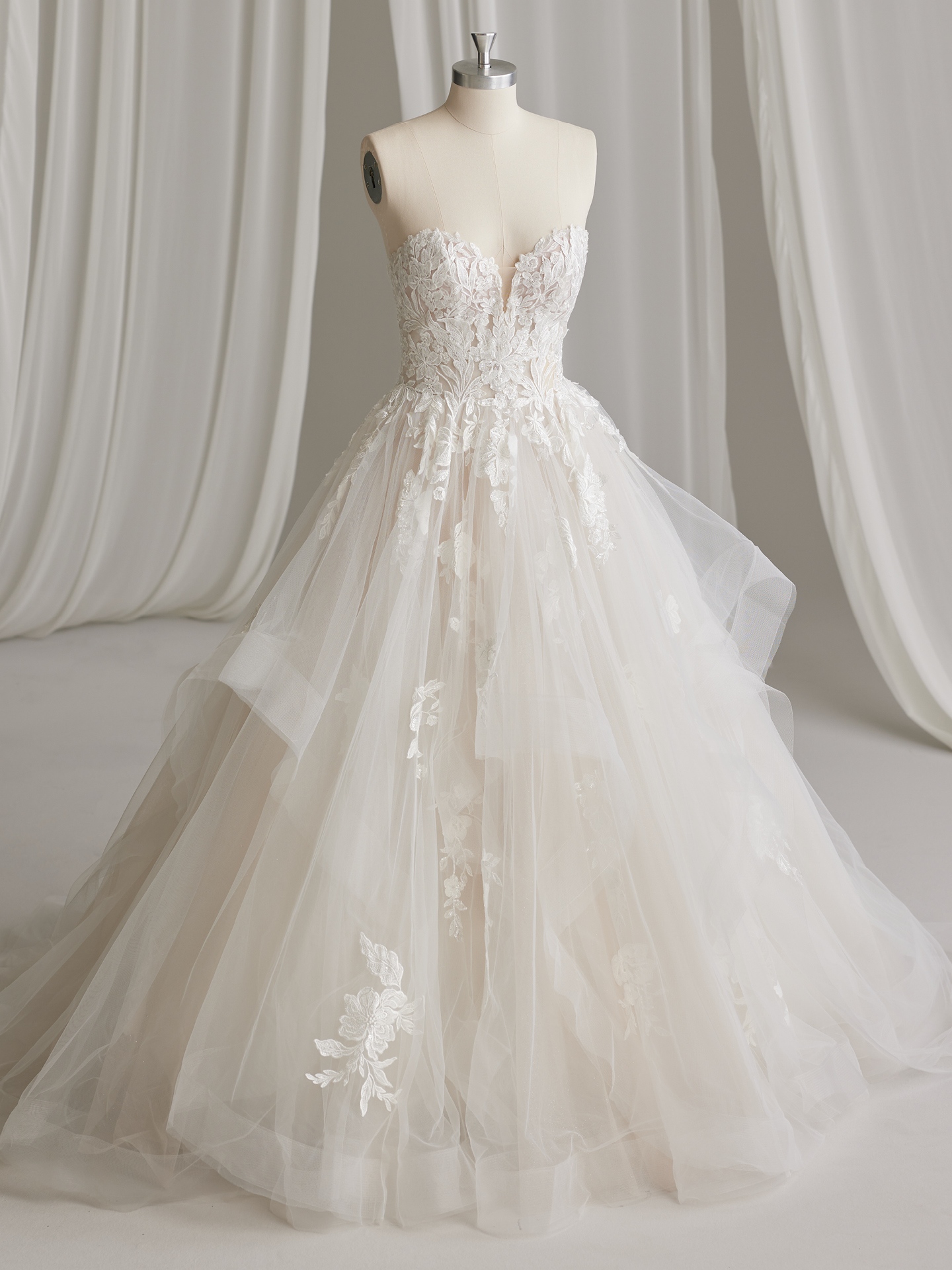 Indiana Floral Ruffled Ballgown Bridal Dress | Maggie Sottero