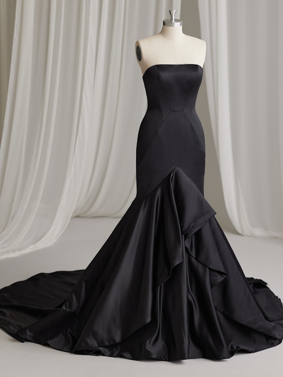 Taryn Asymmetrical Ruffled Wedding Dress