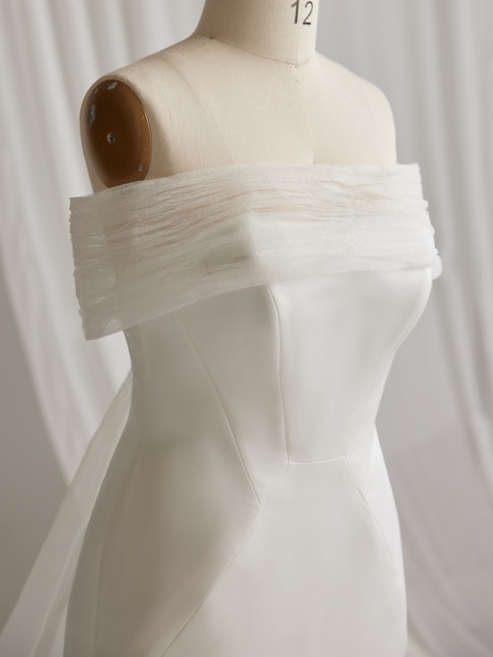 Taryn Asymmetrical Ruffled Wedding Dress| Maggie Sottero