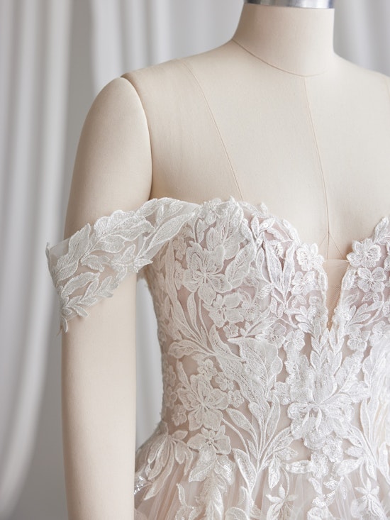 Maggie Sottero Wedding Dress Cap Sleeves Indiana CS023MS616000 Alt101