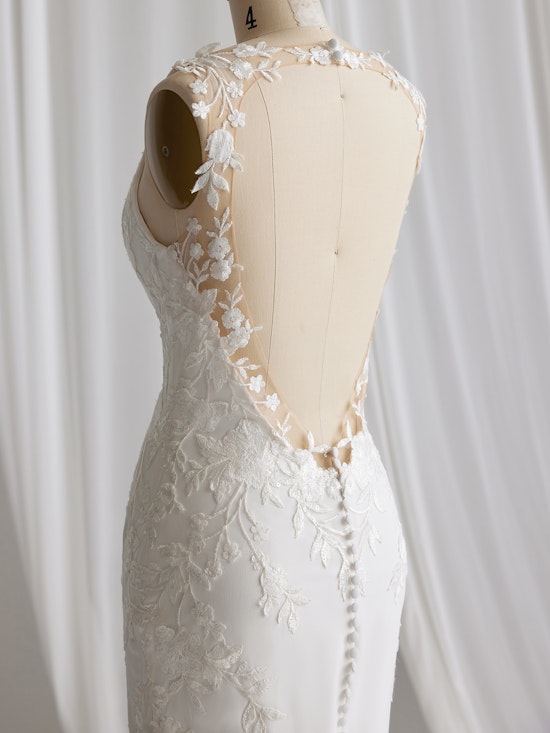 Trezelle Keyhole Back Crepe Wedding Dress | Maggie Sottero