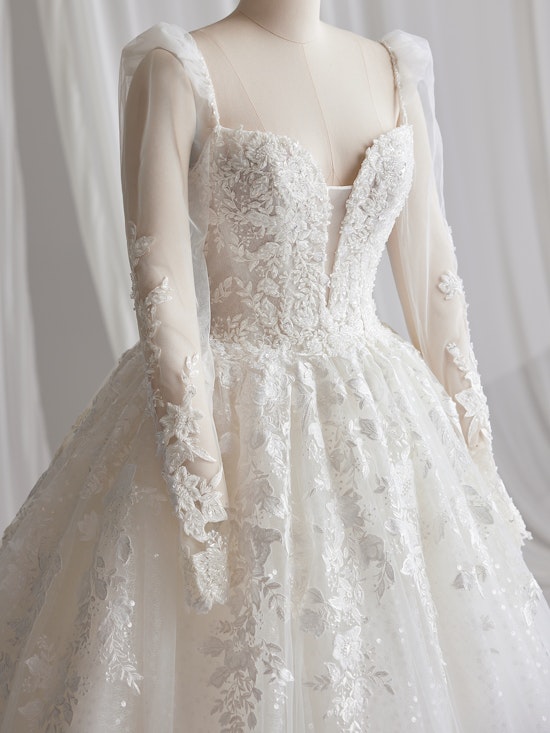 Sottero and Midgley Wedding Dress Sleeves Wheeler DS023SV609000 Alt101