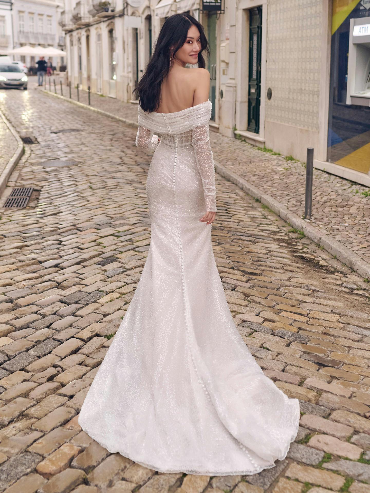Drew Beaded Illusion Corset Wedding Dress | Maggie Sottero