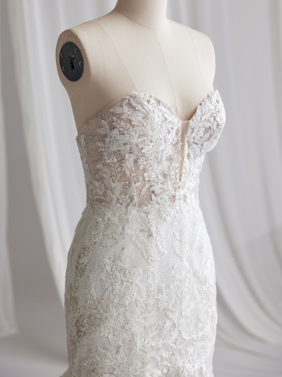 Hailey Lace Sequin Plus Size Wedding Dress | Maggie Sottero