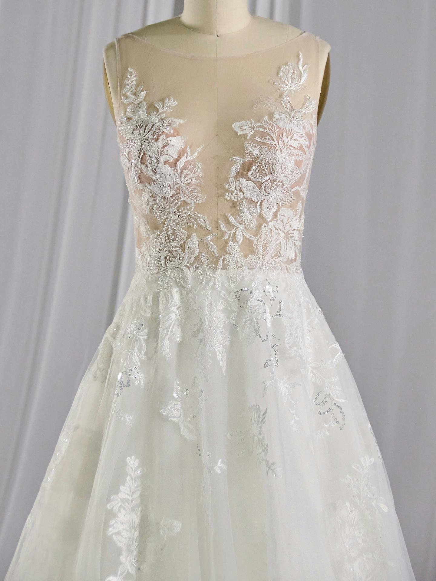 Lindsey Illusion Lace Plus Size Bridal Gown | Maggie Sottero