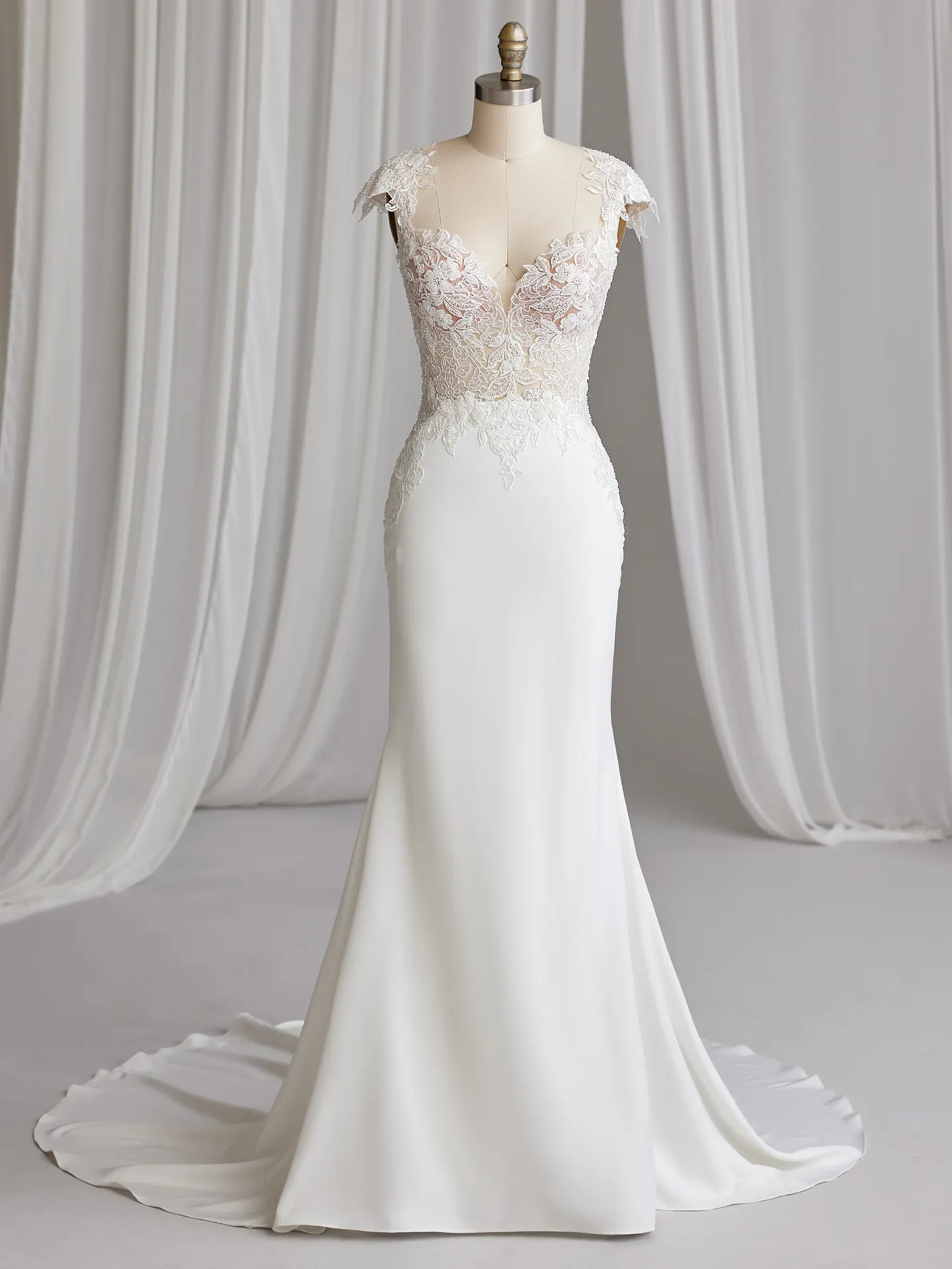 Rebecca Ingram Sheath Wedding Dress Idabelle 23RK674A01 Alt100