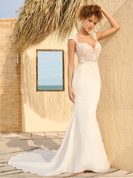 Idabelle Illusion Lace Fit-And-Flare Bridal Gown