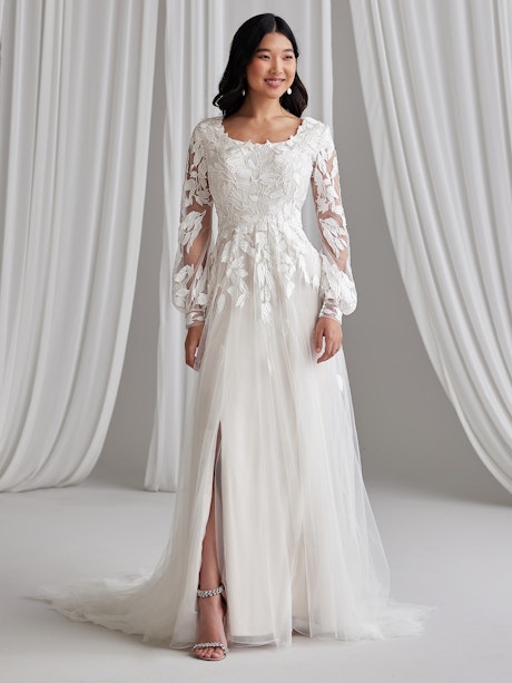 Rebecca Ingram A Line Wedding Dress Millie 23RS706A01 Alt50