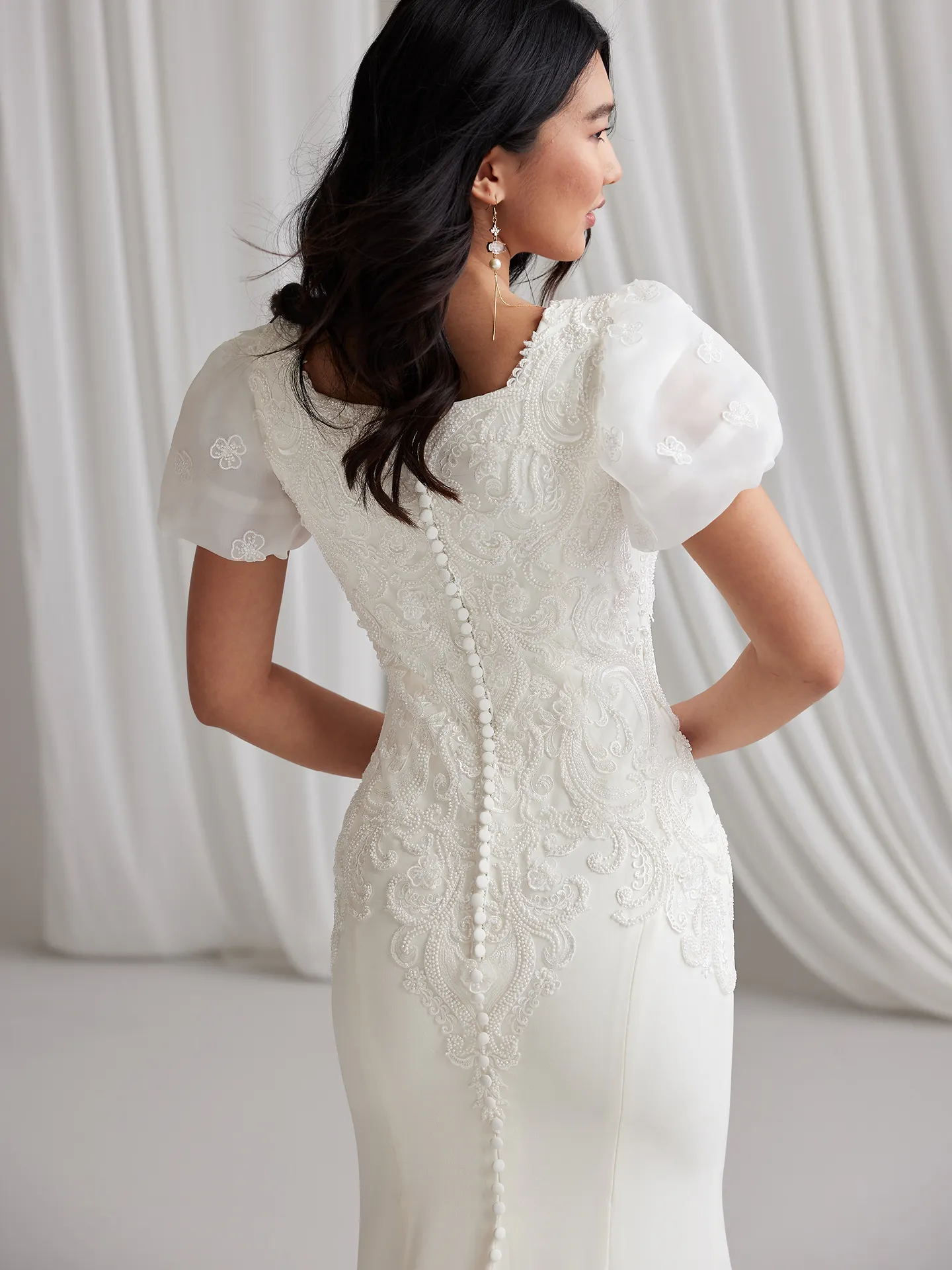 Maggie Sottero Sheath Wedding Dress Quincy 23MS675A01 Alt54