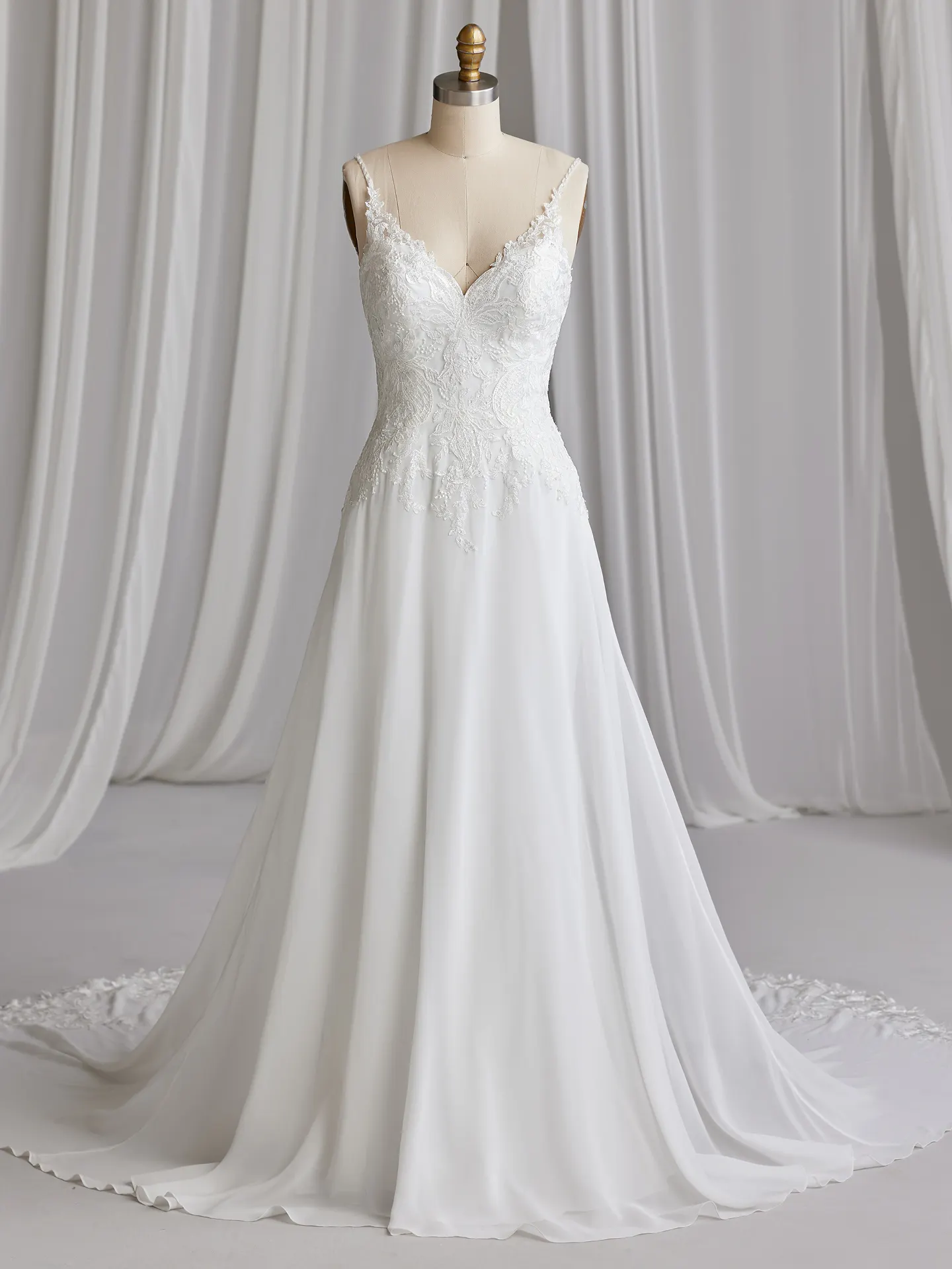 Rebecca Ingram A Line Wedding Dress Charlotte 23RS622A01 Alt100