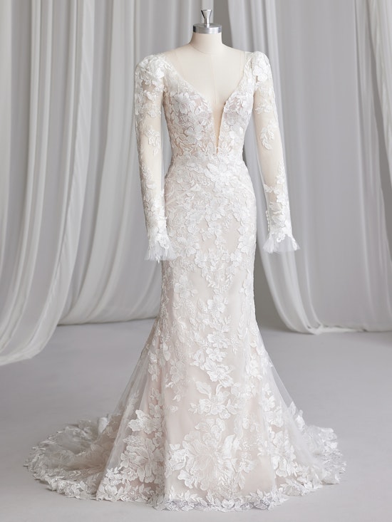 Sottero and Midgley Fit and Flare Wedding Dress Cohen 23SS700A01 Alt100