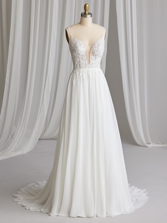 Rebecca Ingram A Line Wedding Dress Gayle 23RS693A01 Alt100