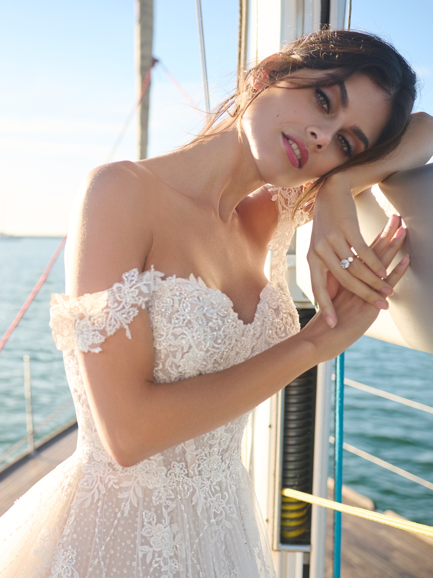 Mason Beaded Lace Off-The-Shoulder Bridal Dress | Sottero