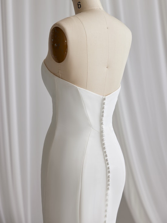 Marsha Strapless V-Neckline Wedding Dress | Rebecca Ingram