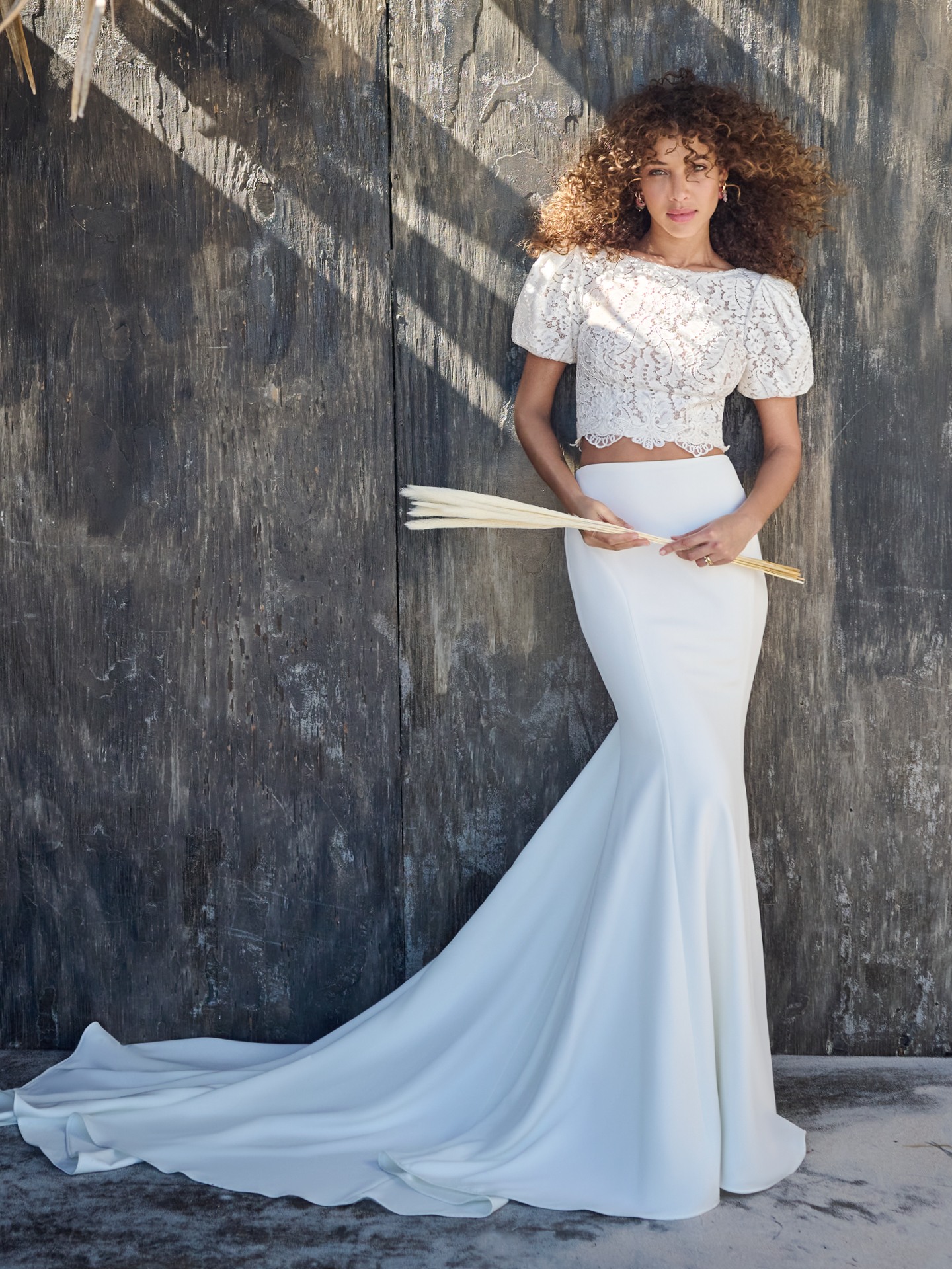 Two piece hotsell bridal dress