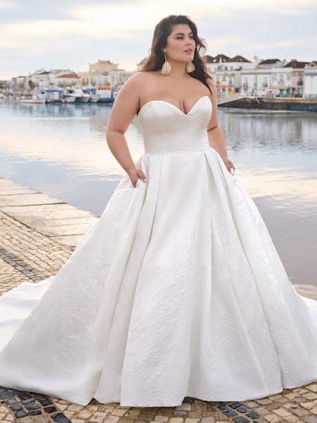 bridal dress with built-in shapewear the plus-size brides