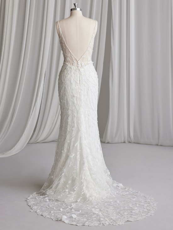 Evangeline Sexy Illusion V-Back Wedding Gown | Sottero and Midgley