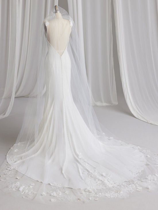 Martinique Simple Open V-Back Bridal Gown