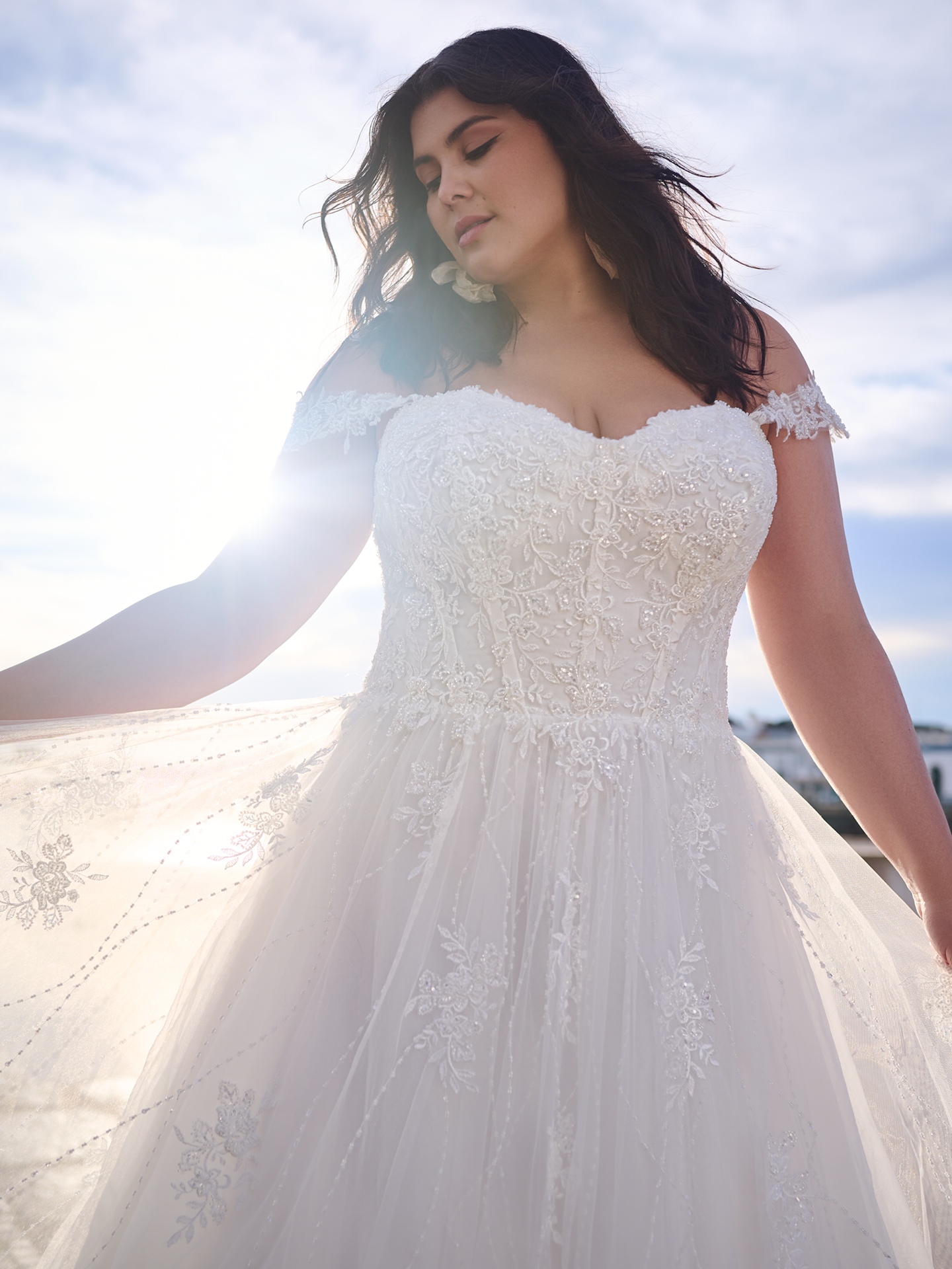 Mason Beaded Lace Off-The-Shoulder Bridal Dress | Sottero Mason Beaded Lace Off-The-Shoulder Bridal Dress | Sottero