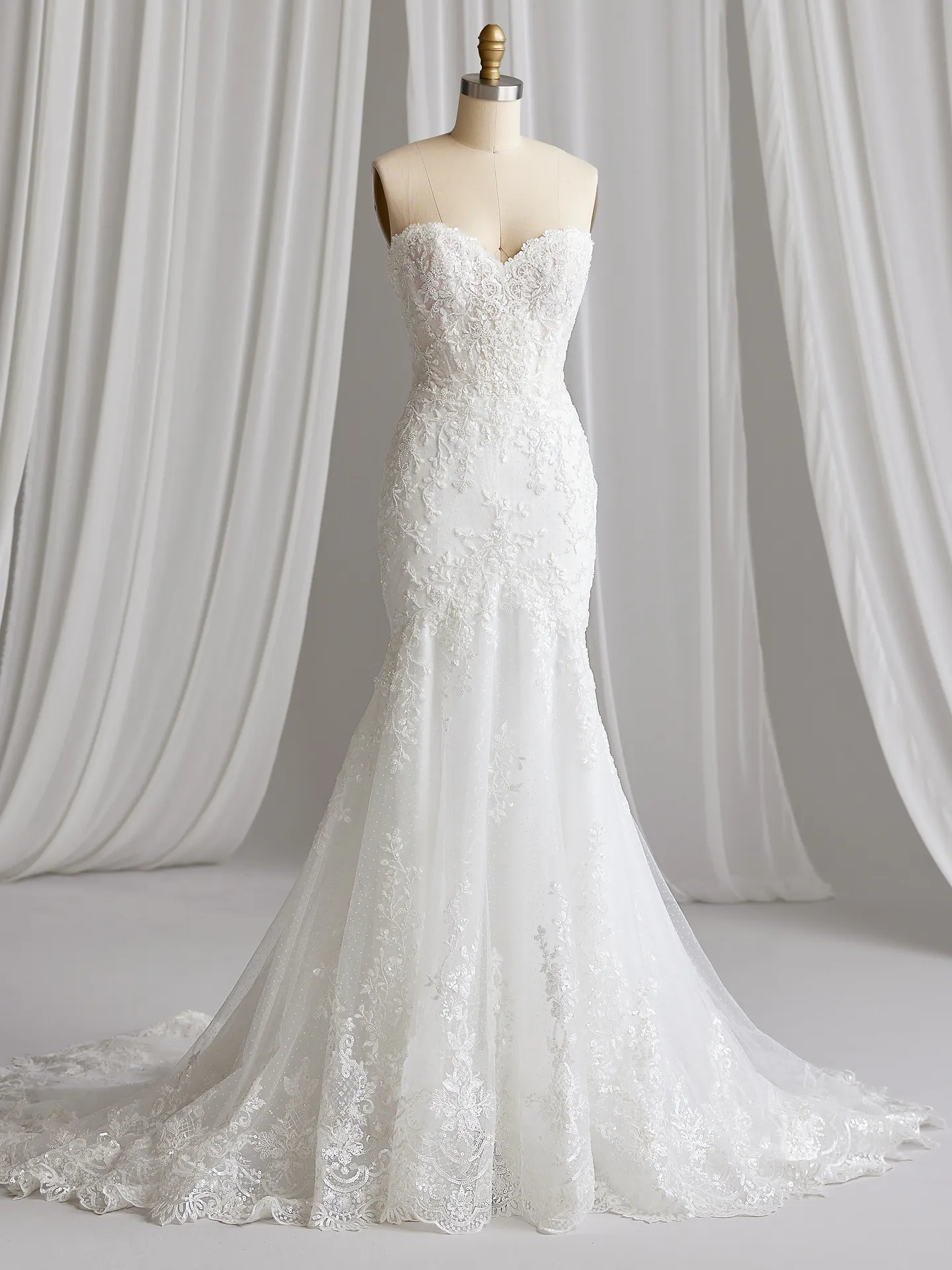 Sottero and Midgley Fit and Flare Wedding Dress Naomi 23SV667A01 Alt100