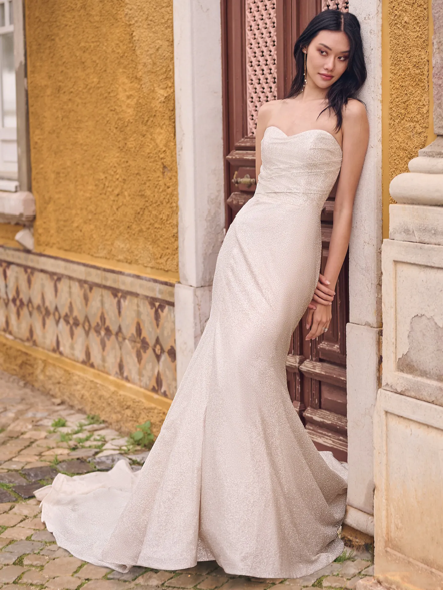 Maggie Sottero Anniston Lane fit-and-flare bridal gown front view