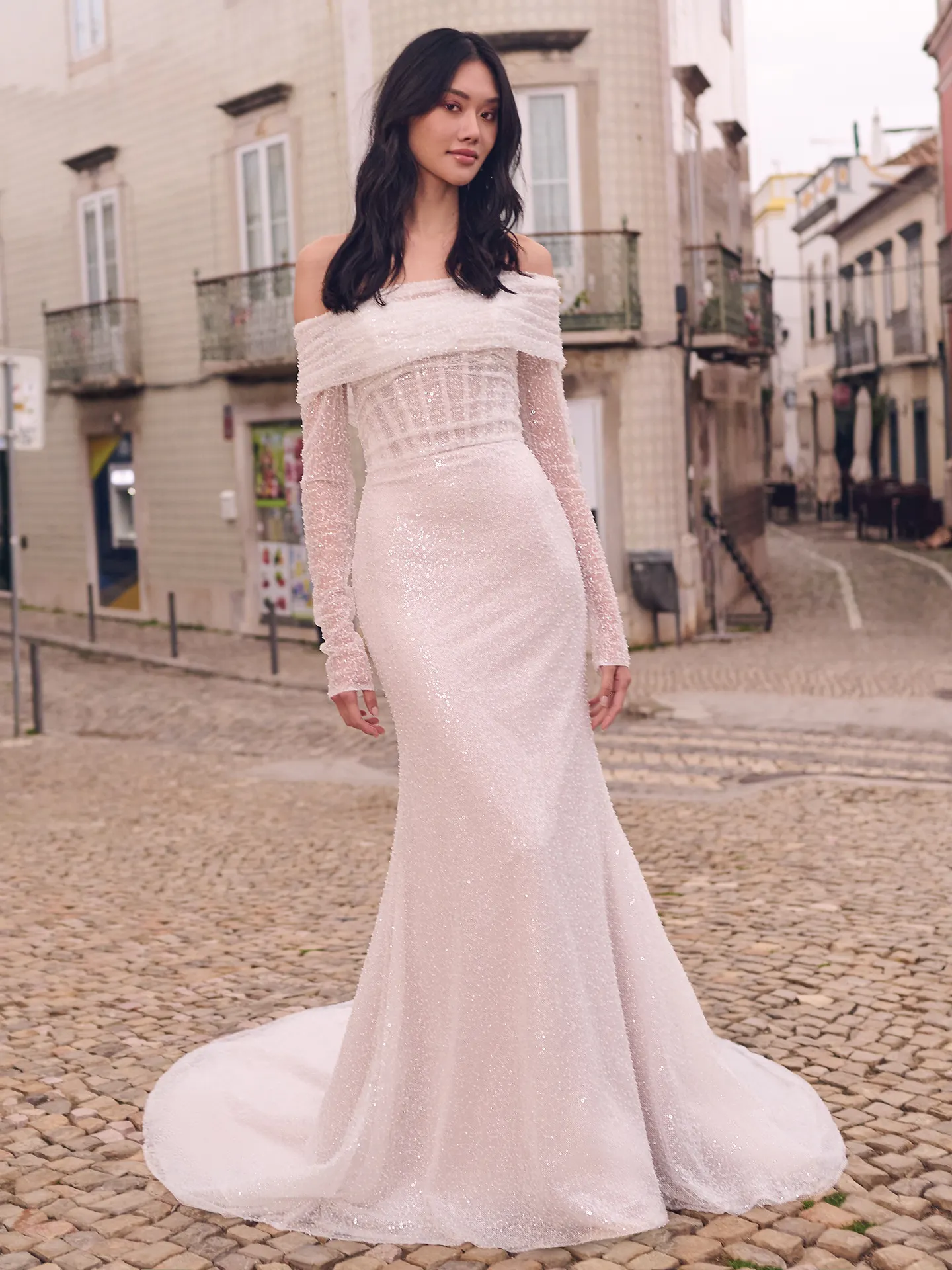 Maggie Sottero Fit and Flare Wedding Dress Drew 23MB724A01 Promo4