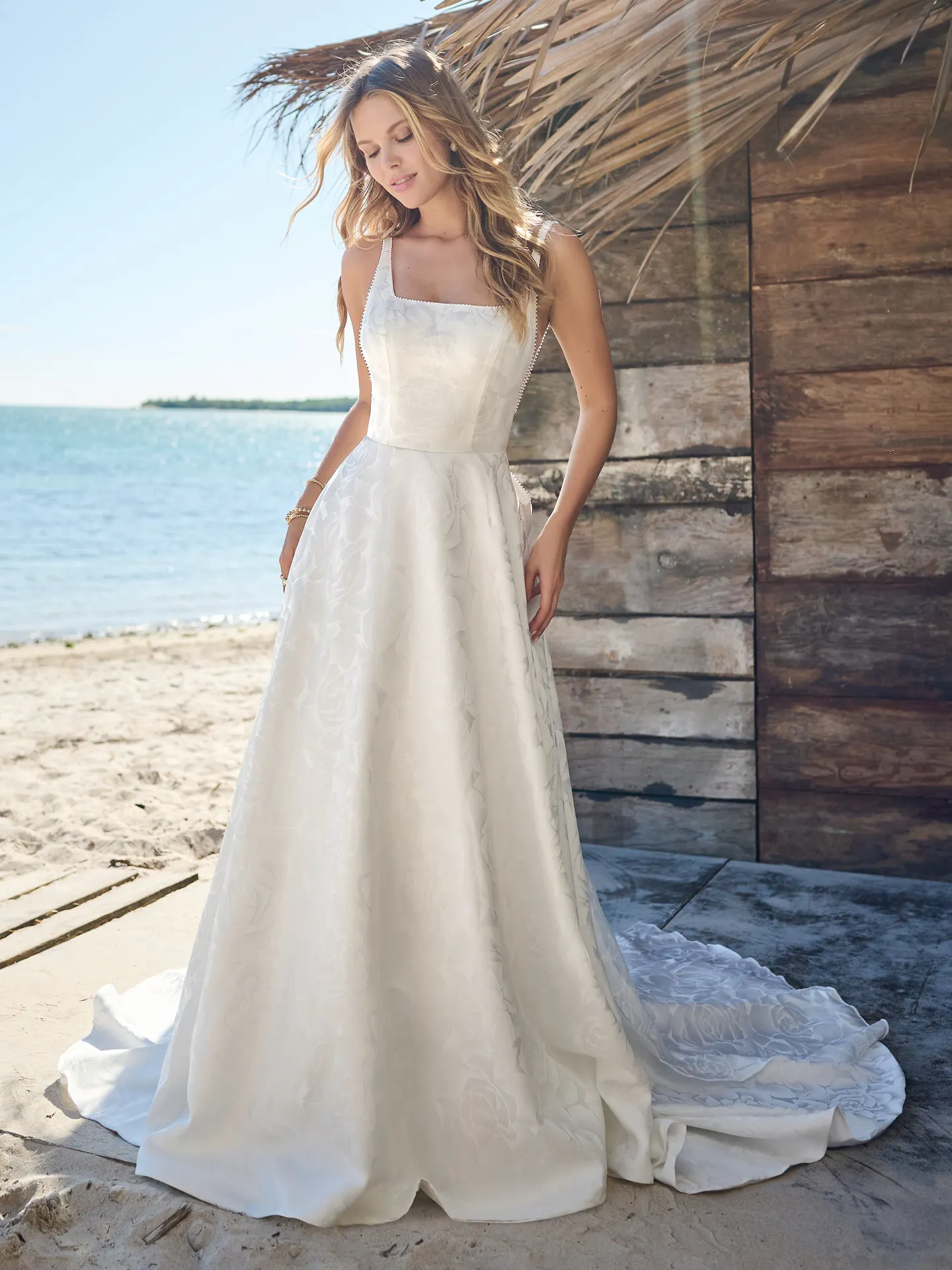 Rebecca Ingram A Line Wedding Dress Vesta 23RK718A01 Promo3