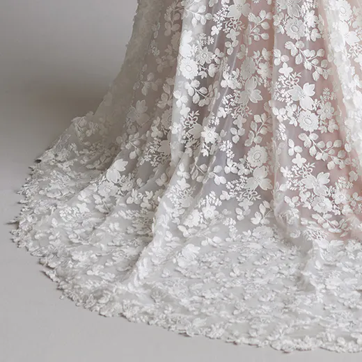Ladonna wedding dress with 3D floral lace detail, Maggie Sottero, side detail view