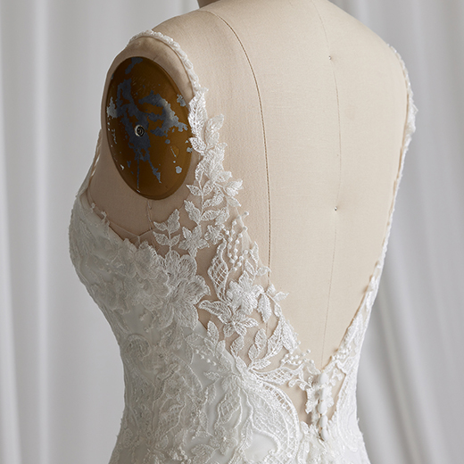 Charlotte Casual Chiffon Bridal Gown | Rebecca Ingram