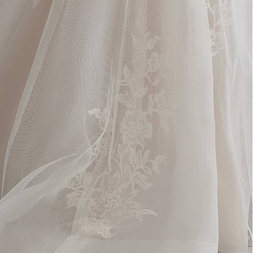 Teona Ruched Tulle And Lace Wedding Gown | Maggie Sottero