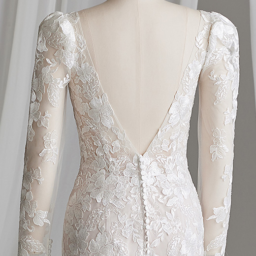 Cohen Long Sleeve Floral Wedding Gown | Sottero and Midgley