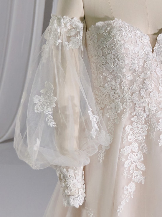 Maggie Sottero Wedding Dress Sleeves CHELSEA (Accessory - Detachable Long Sleeves - Unembellished) YYDSC+23MS683000 Alt115