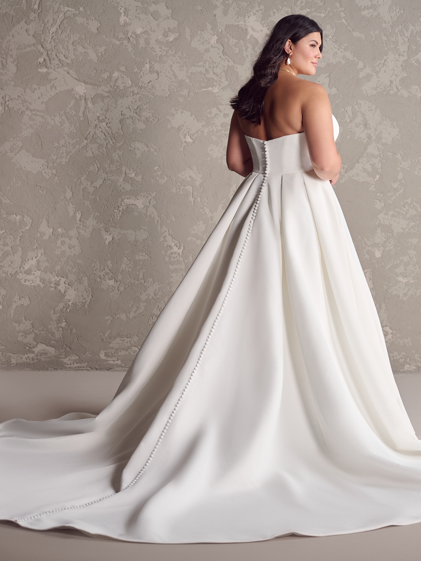 Ambrose Asymmetrical Neckline Wedding Dress Maggie Sottero