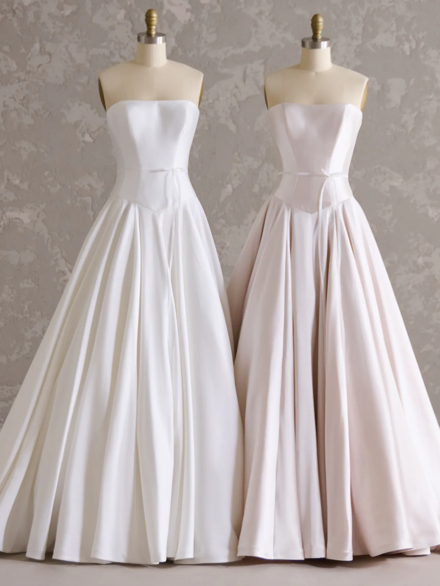 Maggie Sottero Emmanuelle strapless ballgown front view on mannequins