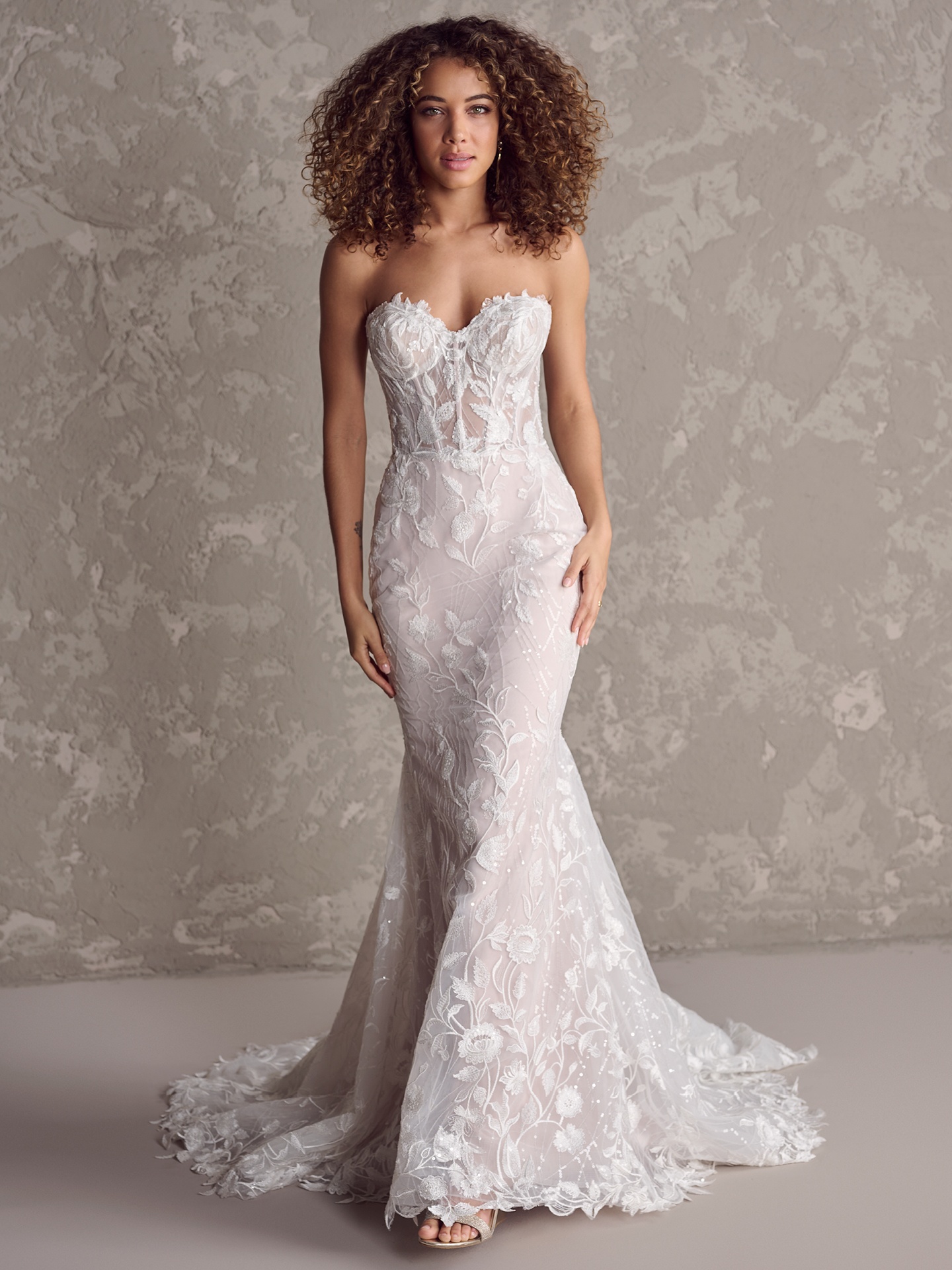 Fairchild Romantic Sequin Lace Bridal Gown | Maggie Sottero